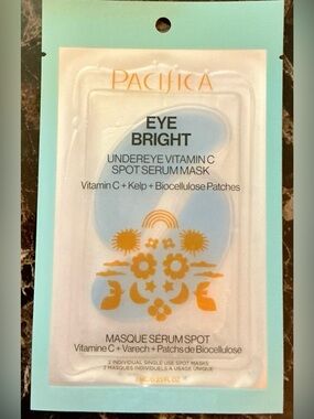 Pacifica Undereye Brightening Serum Spot Masks — Blue with Gold Accent